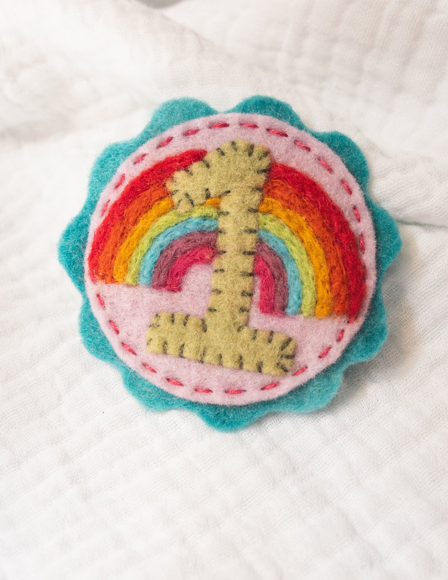 Rainbow Felt Birthday Badge