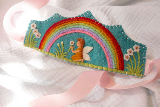 Rainbow Flower Fairy Crown
