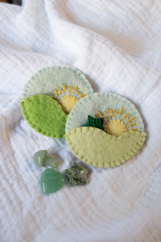 Sun and Hills Felt Tooth Fairy Pouch