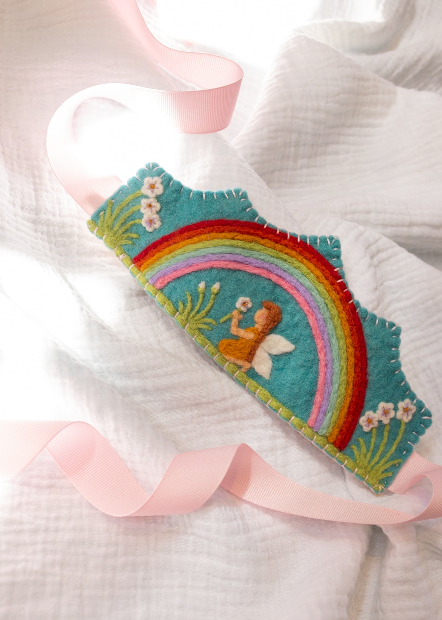 Rainbow Flower Fairy Crown