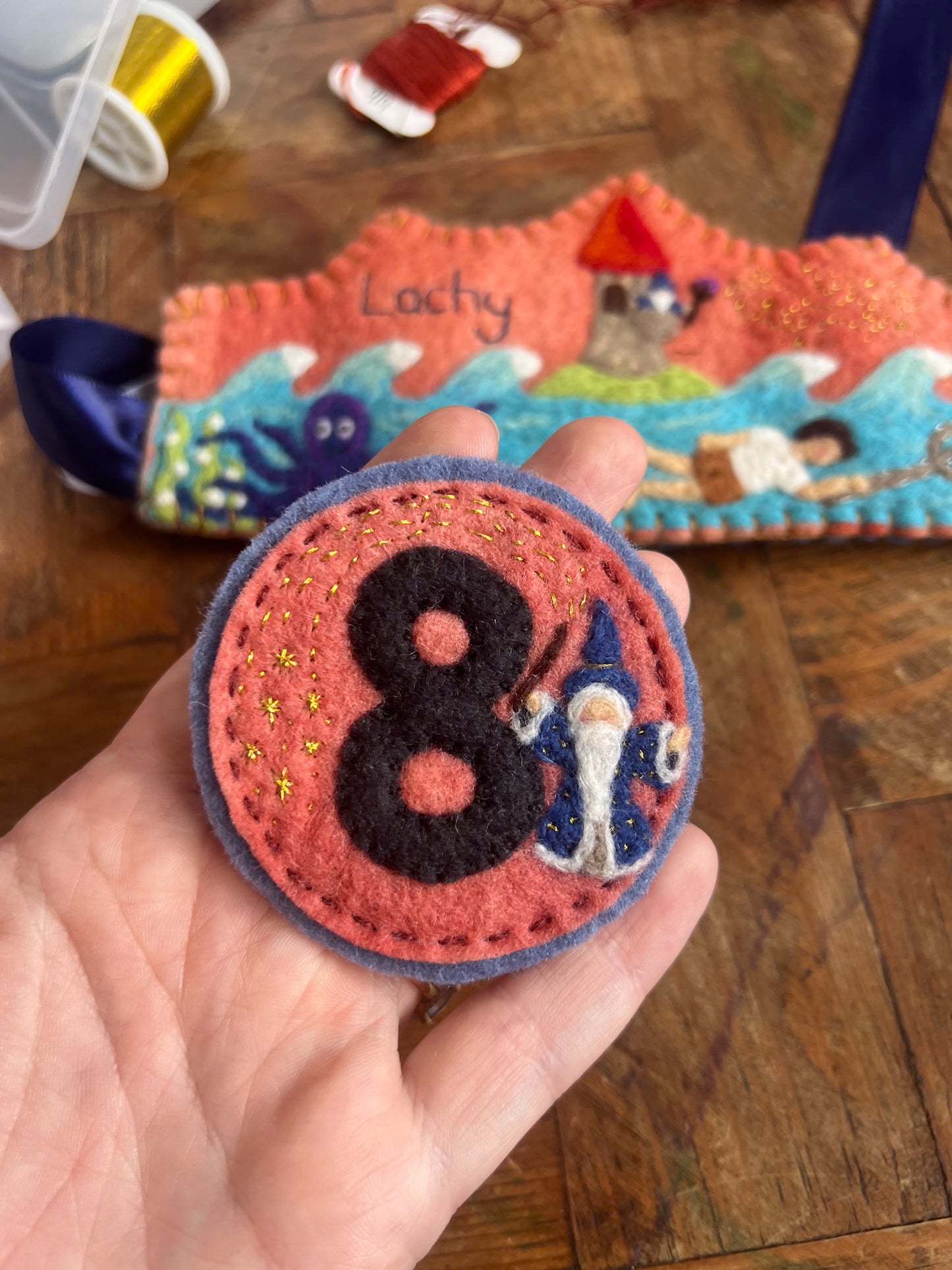 Wizard Felt Birthday Badge