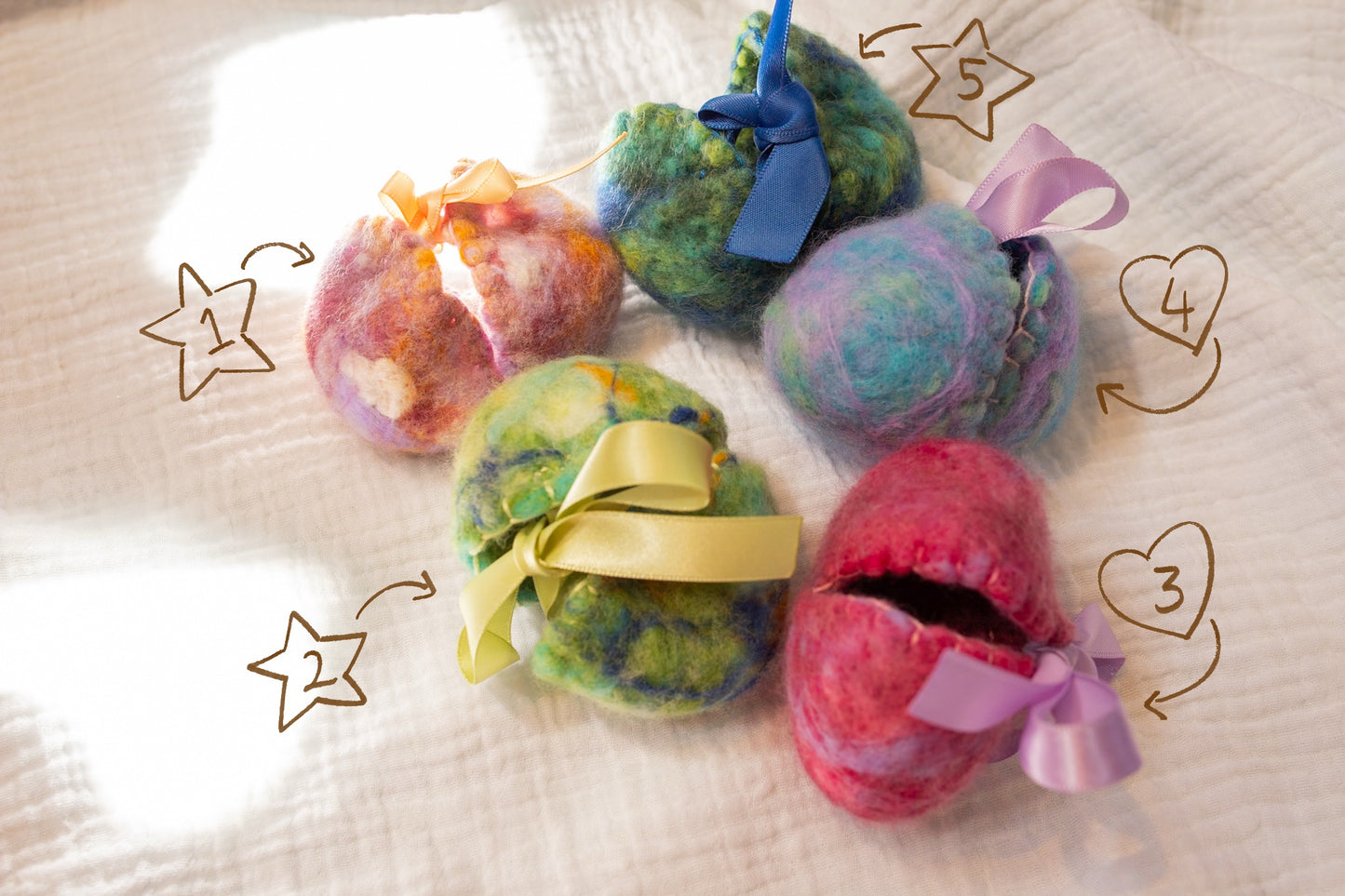 Wet Felted Eggs