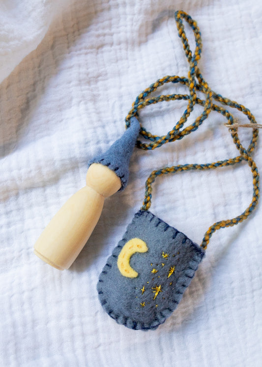 Gnome Necklace - Night Sky