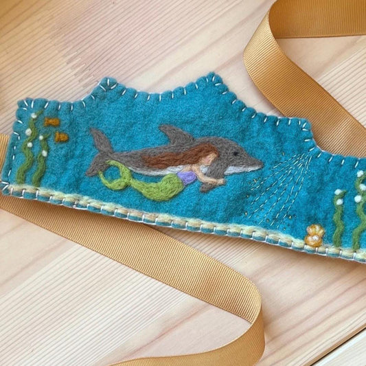 Mermaid and Dolphin Crown