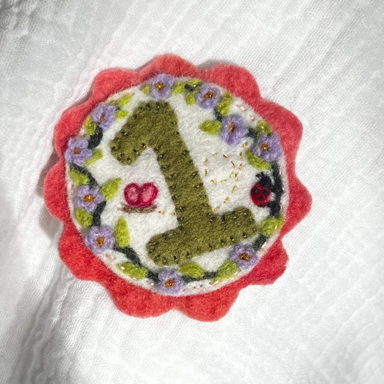 Custom Felt Birthday Badge
