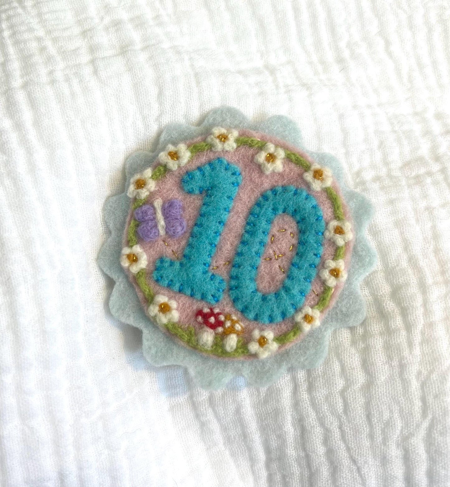 Custom Felt Birthday Badge