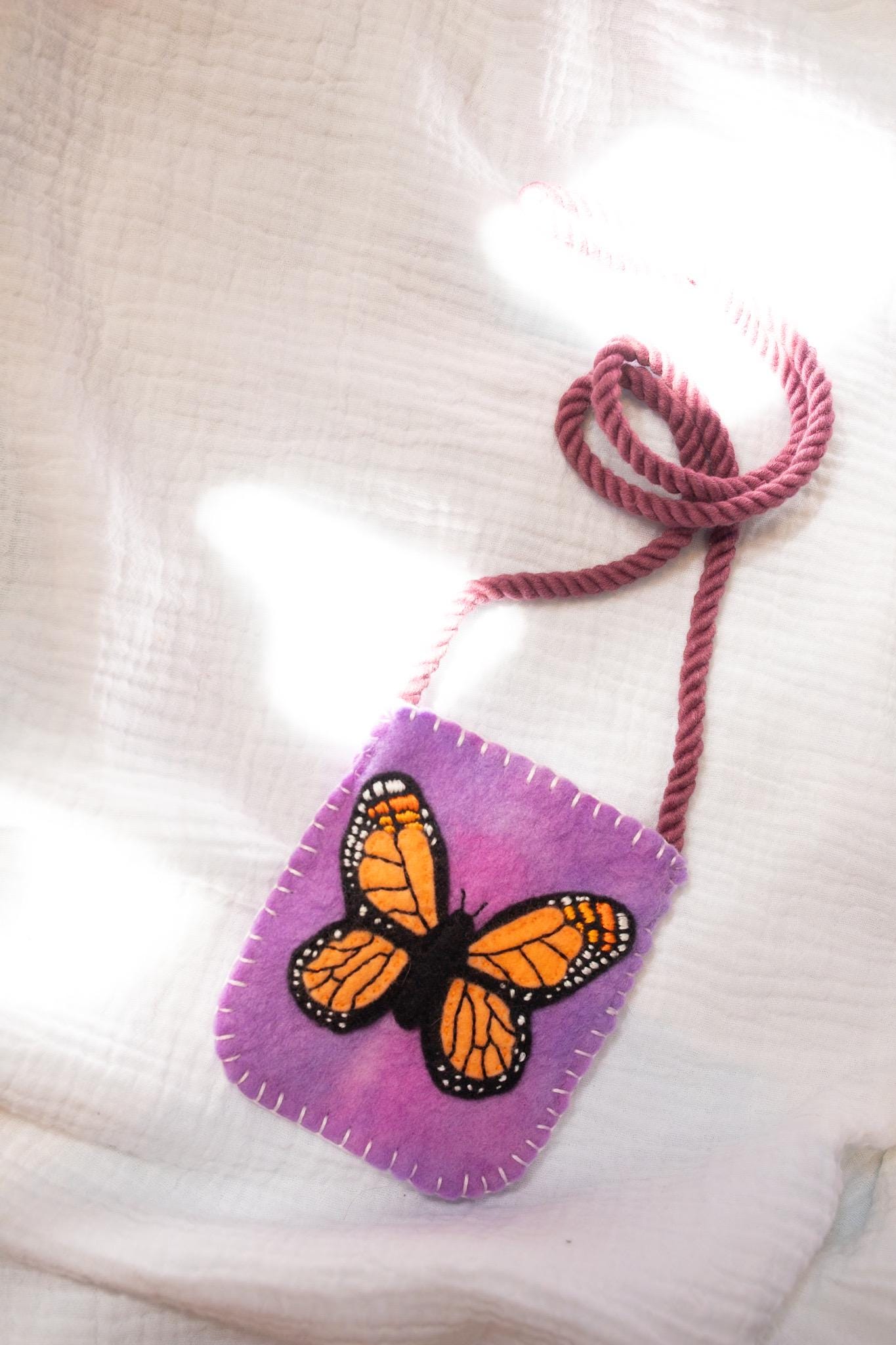 Monarch Butterfly Treasure Bag