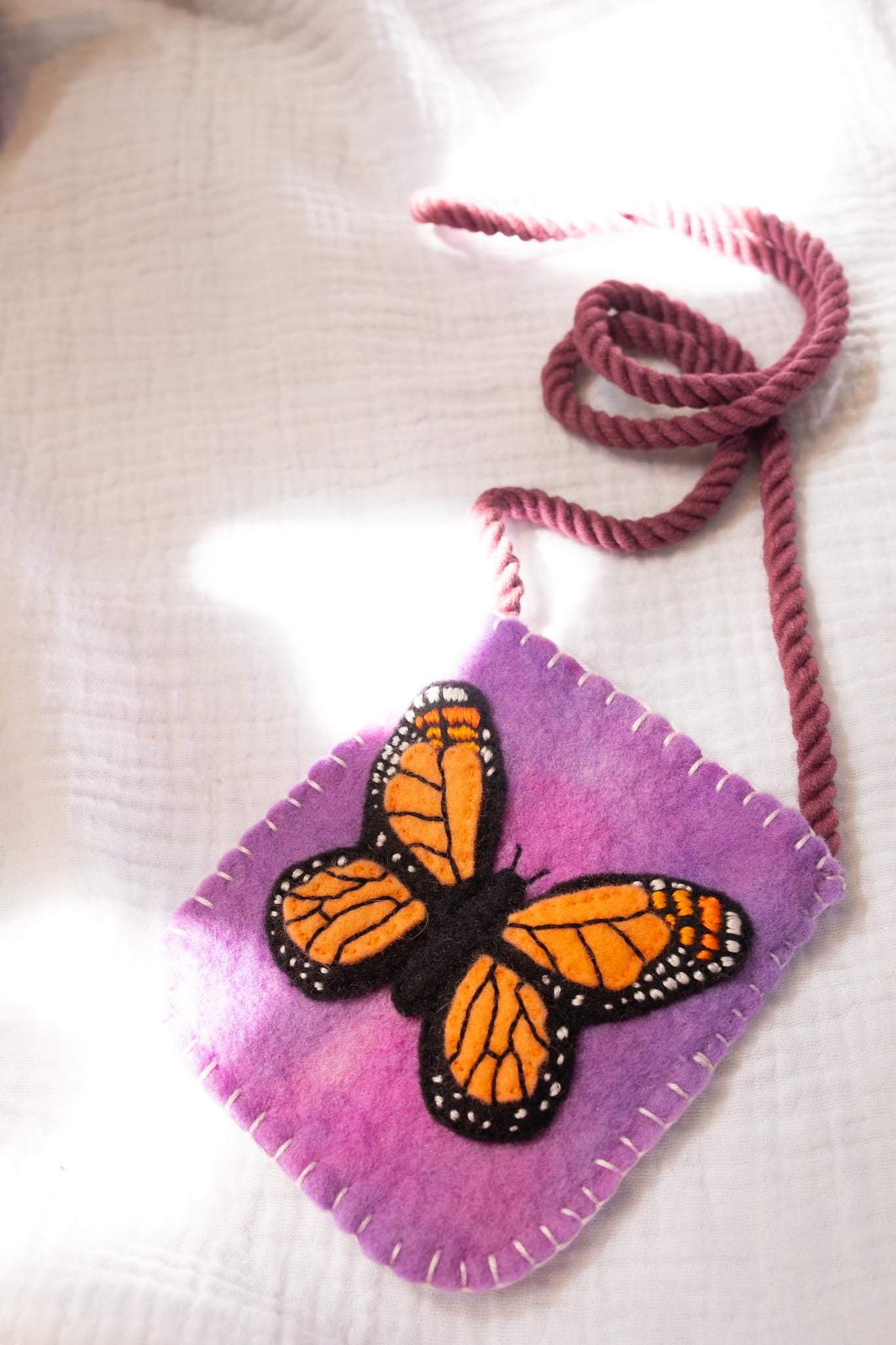 Monarch Butterfly Treasure Bag