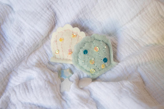 Seashell Felt Tooth Fairy Pouch