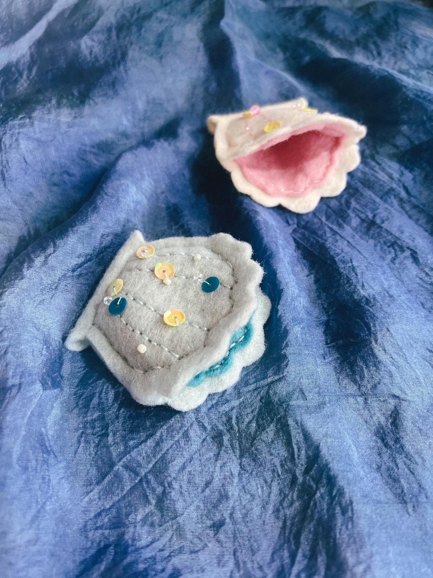 Seashell Felt Tooth Fairy Pouch